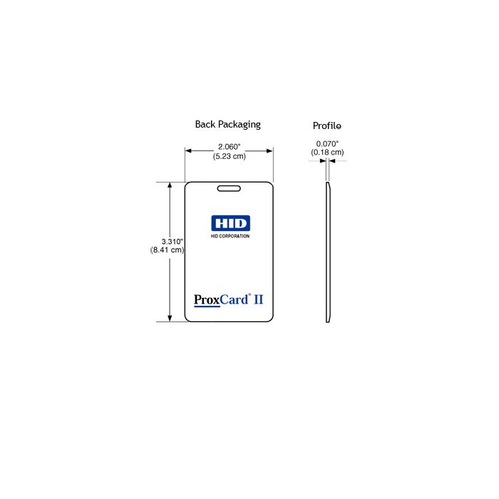 HID 1326 ProxCard II Cards - PROGRAMMED 