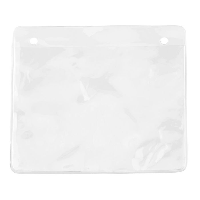 Clear Vinyl - Horizontal - Badge Holder w/ 2 Attachment Holes
