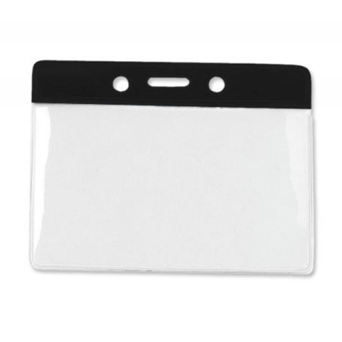 Black Bar - Horizontal - Government and Military Badge Holder 