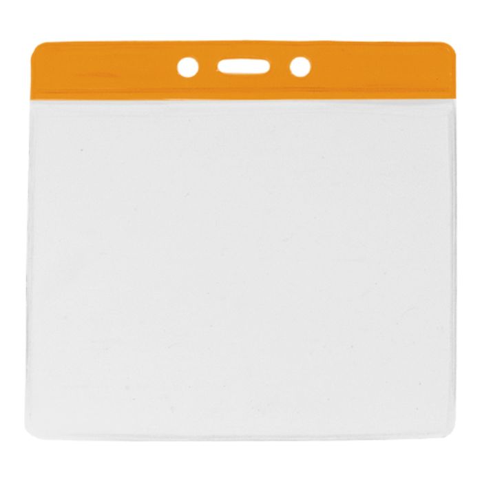Orange Bar - Horizontal - Large Event Badge Holders 