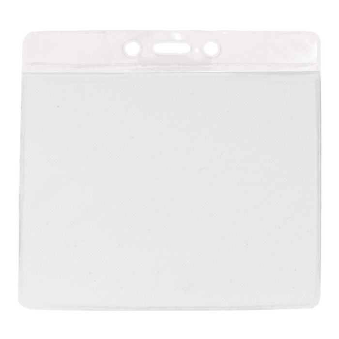 White Bar - Horizontal - Large Event Badge Holders 