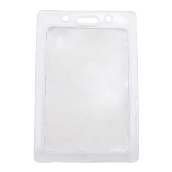 White Color Frame - Vertical - Vinyl Badge Holder 