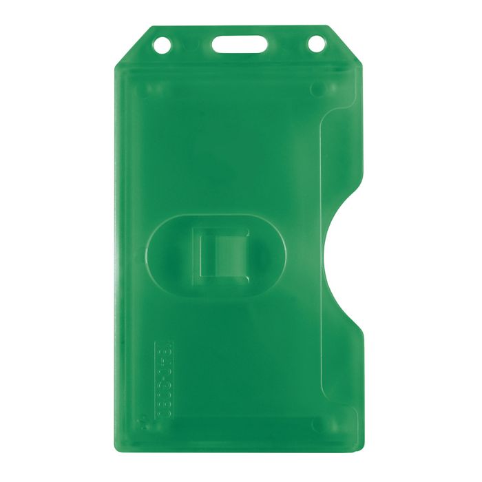 Green Multi-Card - Vertical - Rigid Plastic Badge Holder 