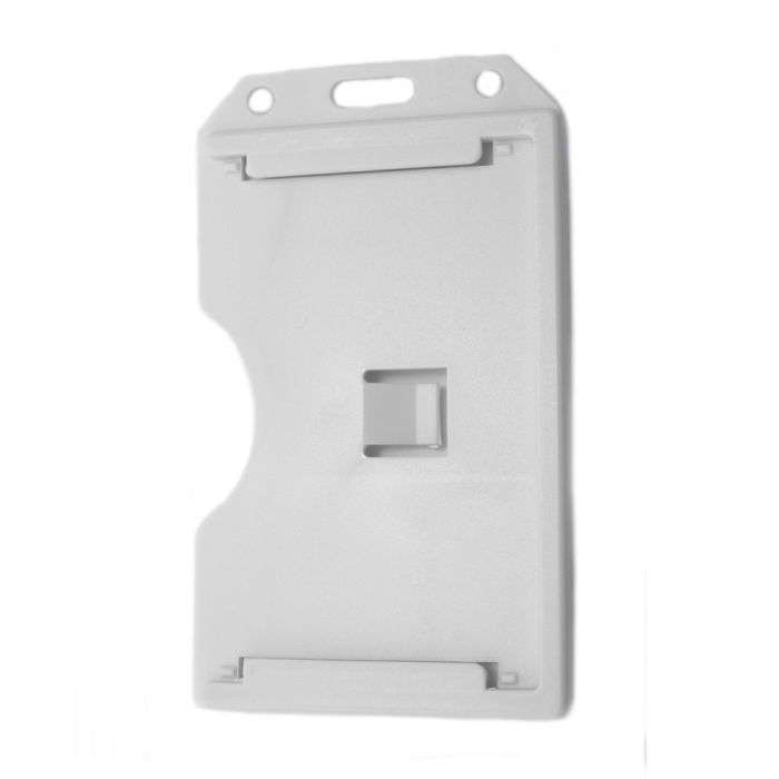 White Multi-Card - Vertical - Rigid Plastic Badge Holder 