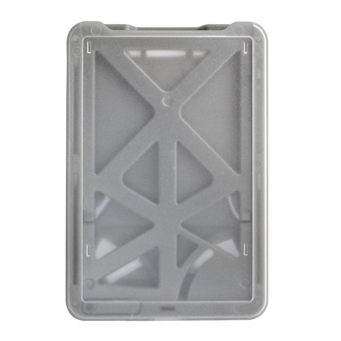 Gray Multi-Card - Vertical - Frosted Rigid Badge Holder 