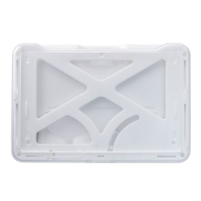 White Multi-Card - Horizontal - Frosted Rigid Badge Holder 