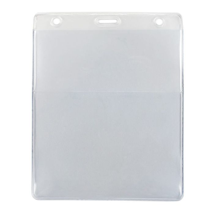 Wallet Style - Vertical - Colored Vinyl Badge Holder 