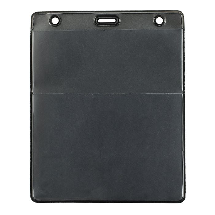 Wallet Style - Vertical - Colored Vinyl Badge Holder 