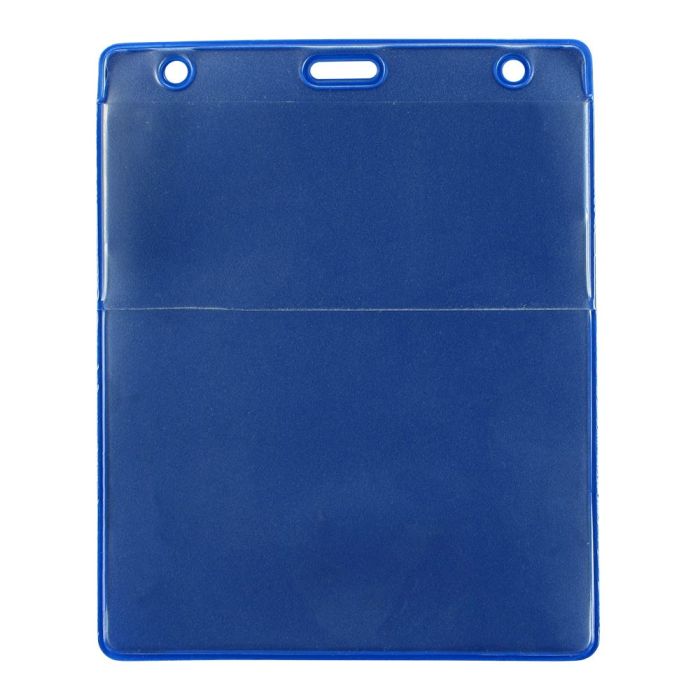 Wallet Style - Vertical - Colored Vinyl Badge Holder 