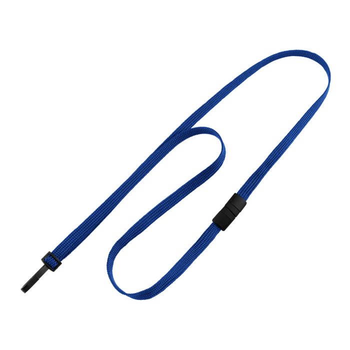 3/8 Royal Blue Breakaway Lanyard with Narrow Plastic Hook 