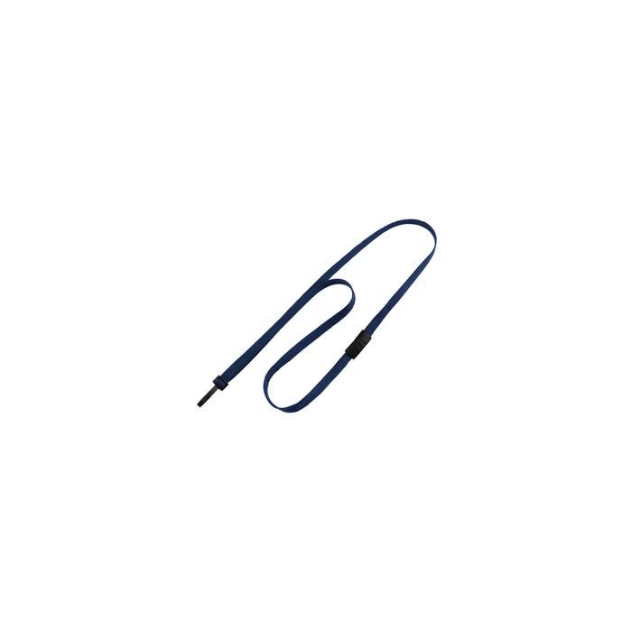 3/8 Navy Blue Breakaway Lanyard with Narrow Plastic Hook 