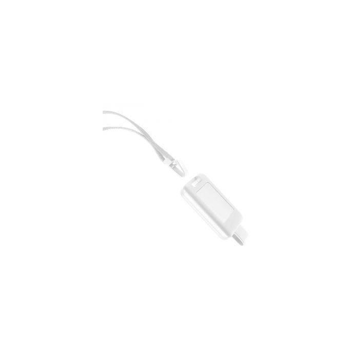 3/8'' White SlimReel System Lanyard & Badge Reel Combination 