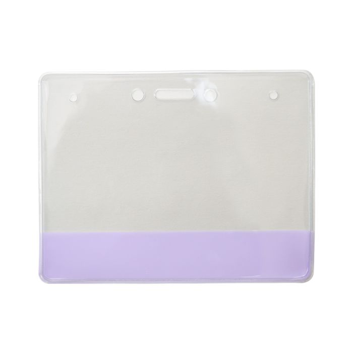 Transparent Purple Bar - Horizontal - Large Event Badge Holders 