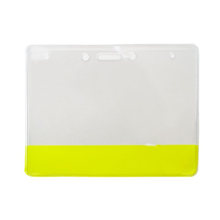 Transparent Yellow Bar - Horizontal - Large Event Badge Holders 