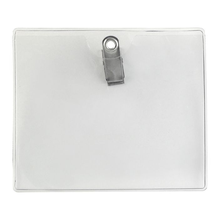 Name Tag Holder - Horizontal - Clear Vinyl 