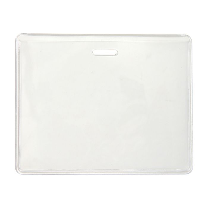 Anti-Print Transfer - Horizontal - Clear Vinyl Proximity Card Holder 