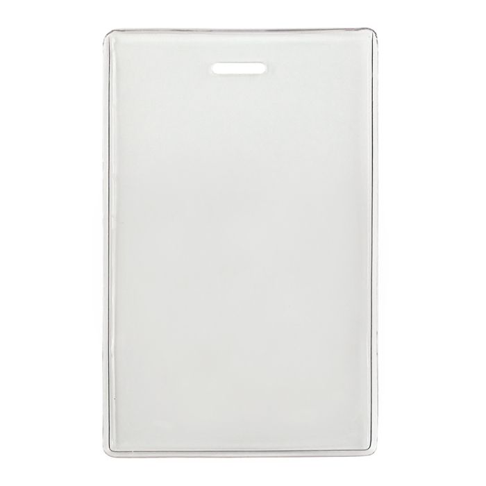 Heavy-Duty - Vertical - Clear Vinyl Proximity Card Holder 