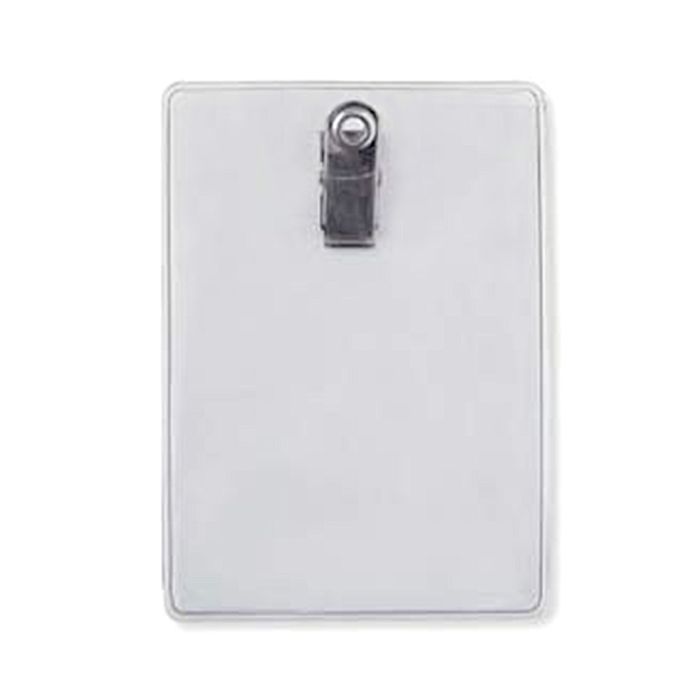 Premium Name Tag Holders - Vertical - Clear Vinyl 