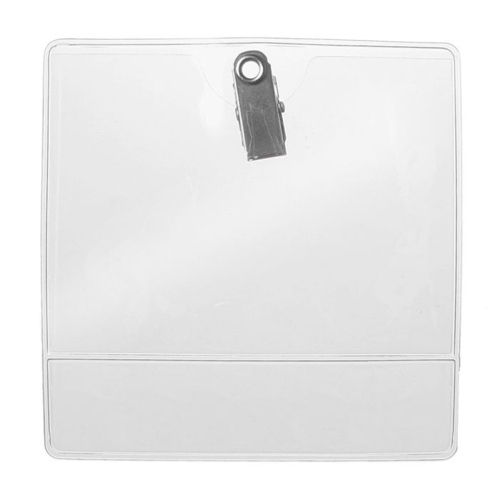 Premium Name Tag Holders - Horizontal - Clear Vinyl 