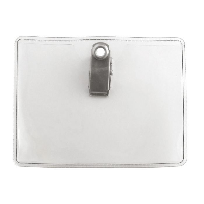 High-Quality Horizontal Clear Vinyl Name Tag Holders 