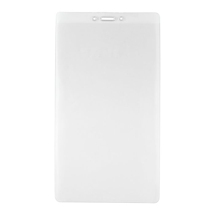 Premium Clear Vertical Badge Holder - Slot & Chain