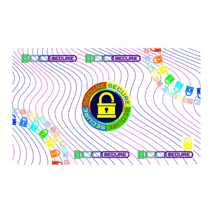 Entrust Datacard 508982-002 1.0 mil Secure Lock Holographic DuraGard Laminate - 300 imprints