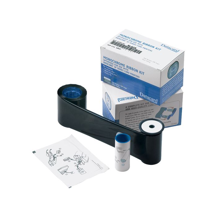 Datacard 532000-053 Black Monochrome High Quality Ribbon Kit - K HQ - 1,500 prints