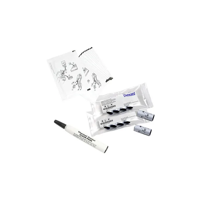 Datacard 570113-001 Complete Cleaning Kit - Cleaning Pen, Cards & Sleeves