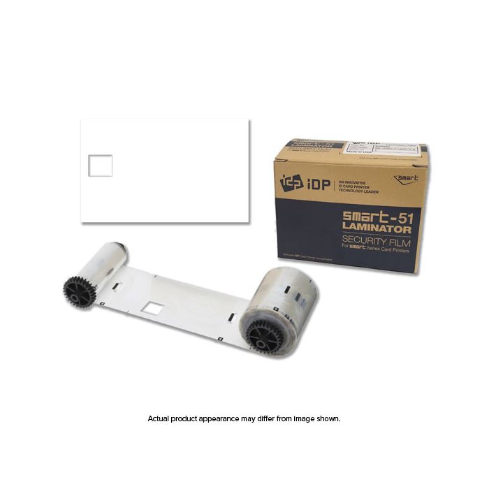 IDP 659398 Clear Patch Laminate w/ Smart Chip Cut for Smart-51L - 250 imprints