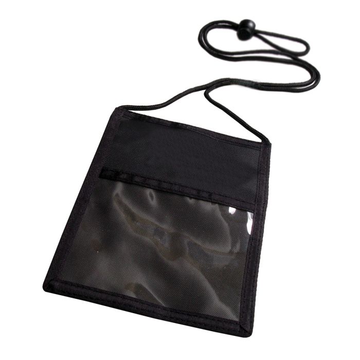3-Pocket Credential Wallet Holder w/ Adjustable Neck Cord 