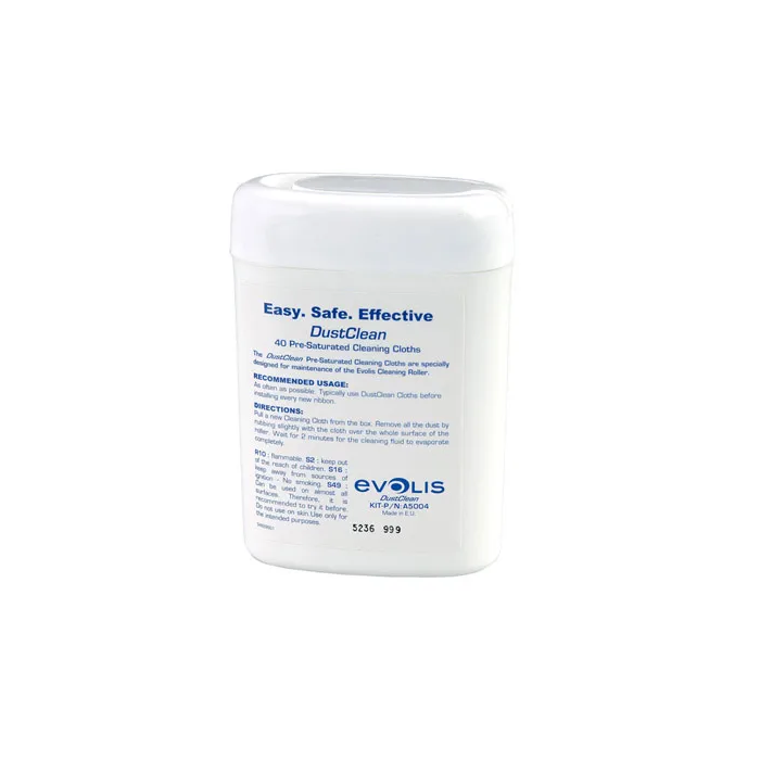 Evolis A5004 Cleaning Wipes - Qty. 40