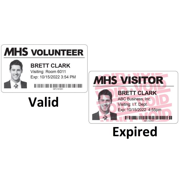 Thermal Printable Full Expiring Badge for Brother Printers, 4" - Qty. 1,000