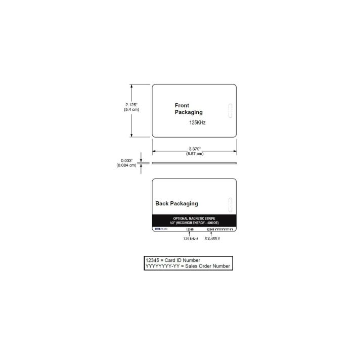 HID 208X iClass ClamShell Cards - PROGRAMMED 