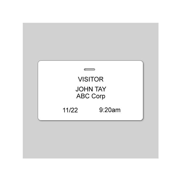 Clip-On Thermal-Printable Visitor ID Tags - Qty. 1,000