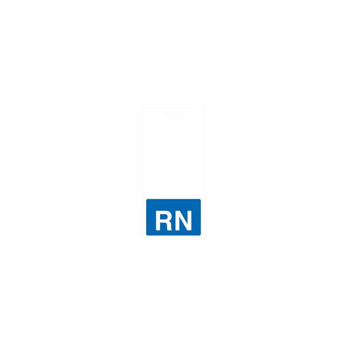 Vertical RN Badge Buddy with Blue Color Bar 