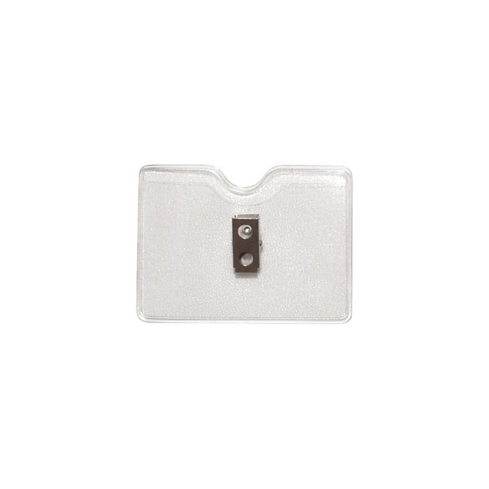 Orange Peel Texture - Horizontal - Clear Vinyl Badge Holder 