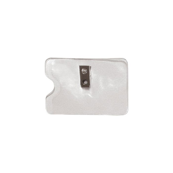 Orange Peel Texture - Horizontal - Clear Vinyl Badge Holder 