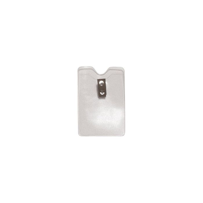 Orange Peel Texture Vertical Clear Vinyl Badge Holders - 1810-1200