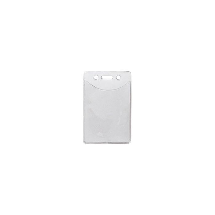 Anti-Print Transfer Vertical Clear Vinyl Badge Holders - 1815-1150