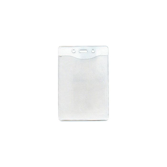  Clear Vinyl Badge Holders - Vertical