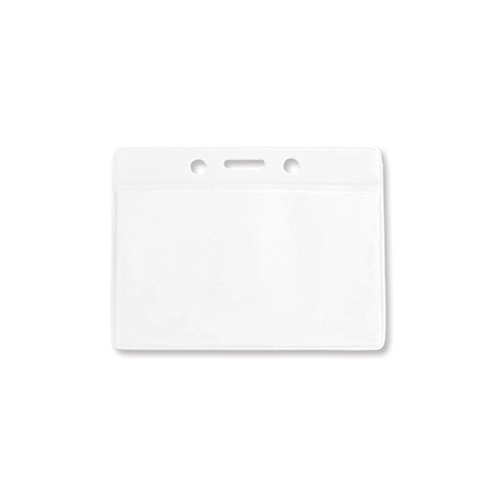 Clear Bar - Horizontal - Clear Vinyl Badge Holder 