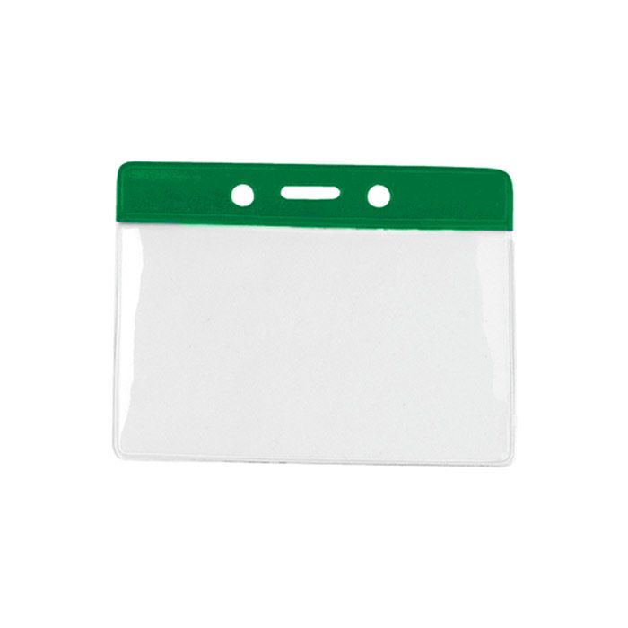 Green Bar - Horizontal - Clear Vinyl Badge Holder 