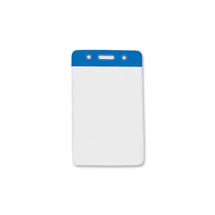 Blue Bar - Vertical - Clear Vinyl Badge Holder 