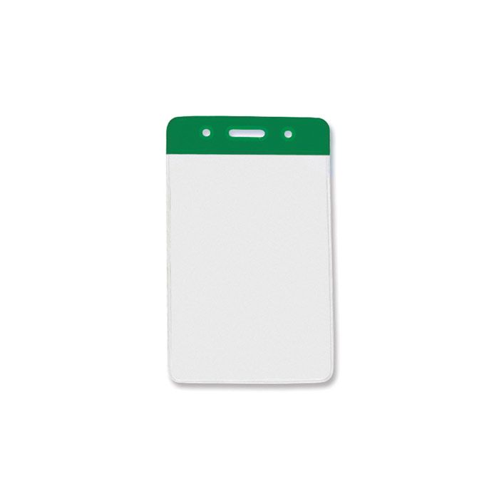 Green Bar - Vertical - Clear Vinyl Badge Holder 