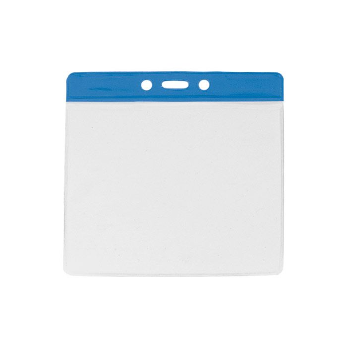 Blue Bar - Horizontal - Event Size - Clear Vinyl Badge Holder 
