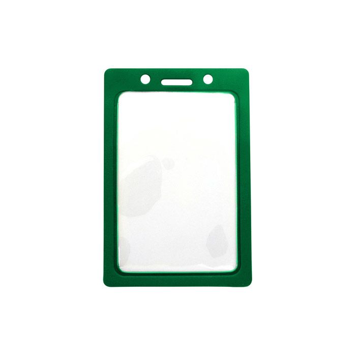 Green Color Frame - Vertical - Vinyl Badge Holder 