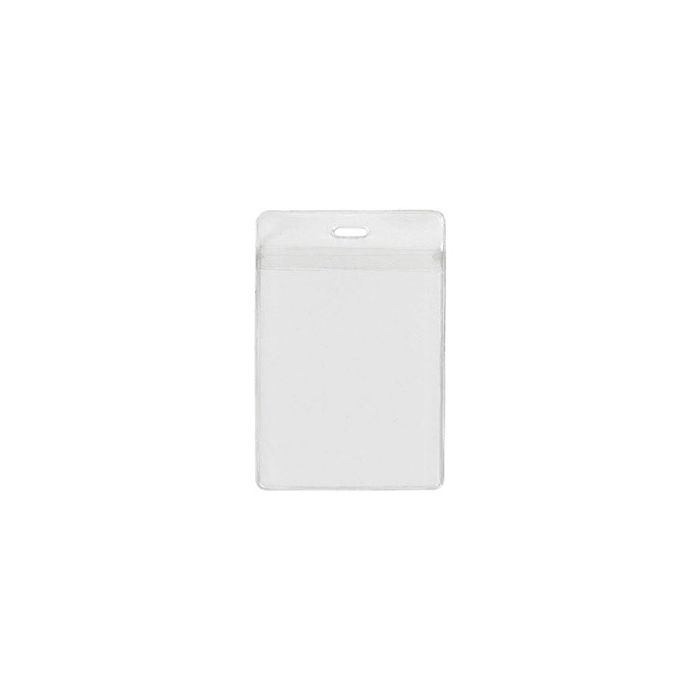 2-Pocket - Vertical - Clear Vinyl Badge Holder