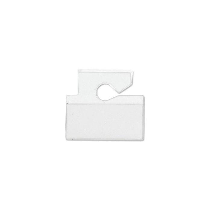 Clear Rigid Vinyl Horizontal Vehicle ID Hang Tag 