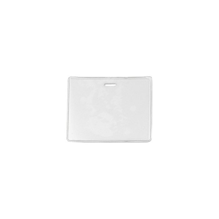 Heavy Duty Clear Vinyl - Horizontal - Proximity Badge Holder 