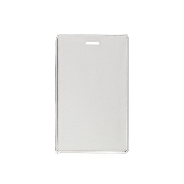 Clear Vinyl - Vertical - "Lock-In" Proximity Badge Holder 